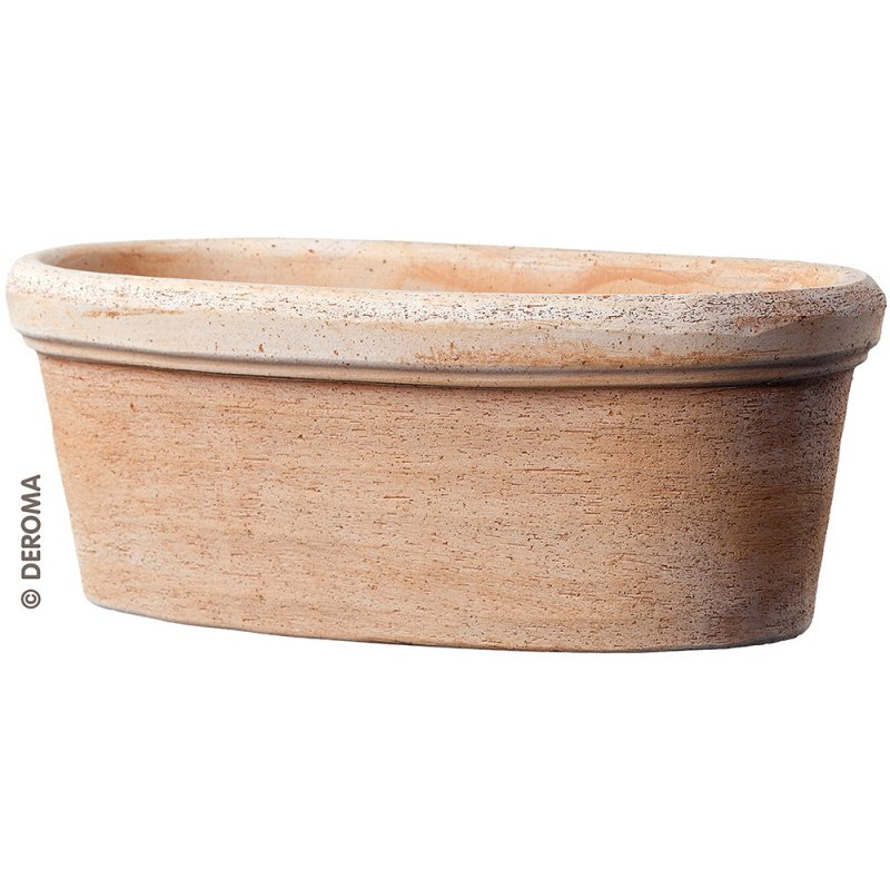 ETRUSCO Oval planter terracotta