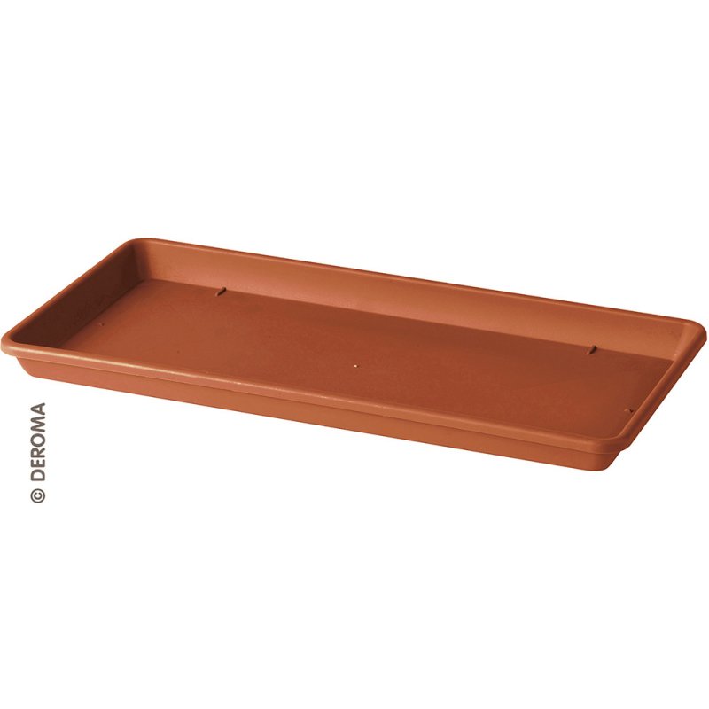 Day R XL rectangular saucer red clay