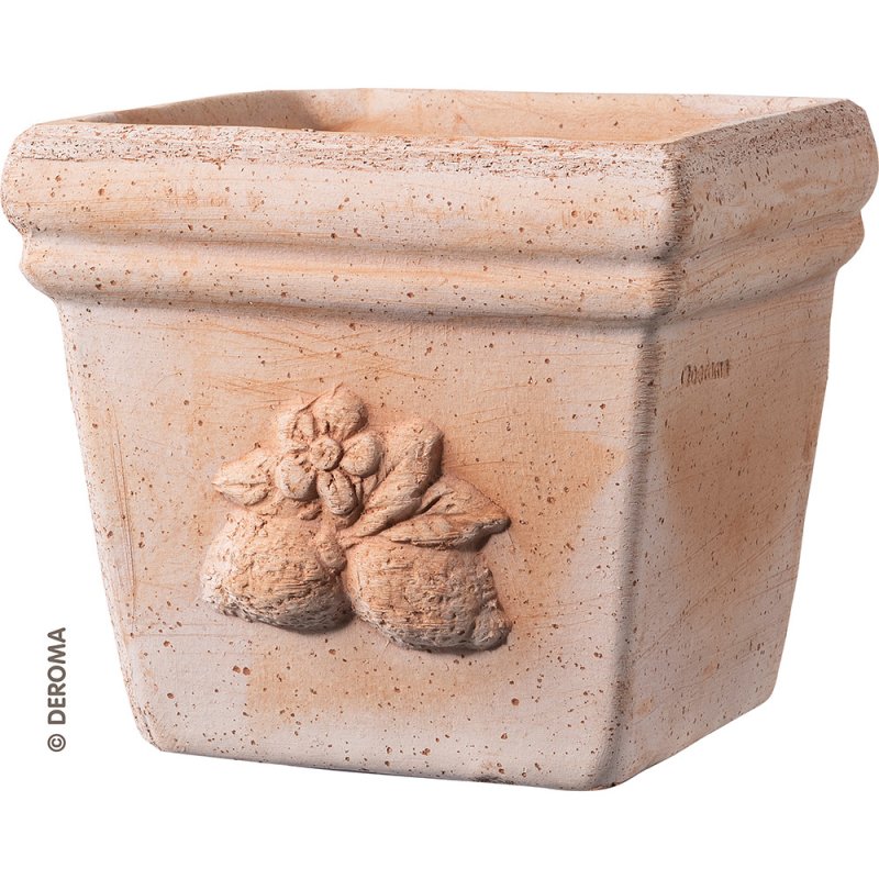 SICILIA Square pot terracotta