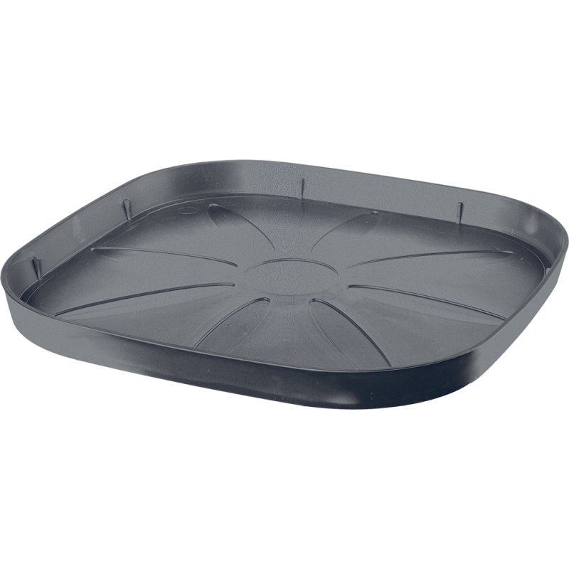 ORIGIN Square Saucer - 9H51ZSZ286enen - Recyclable Plastic square saucer, Frost and UV resistant, Guaranteed, without hole