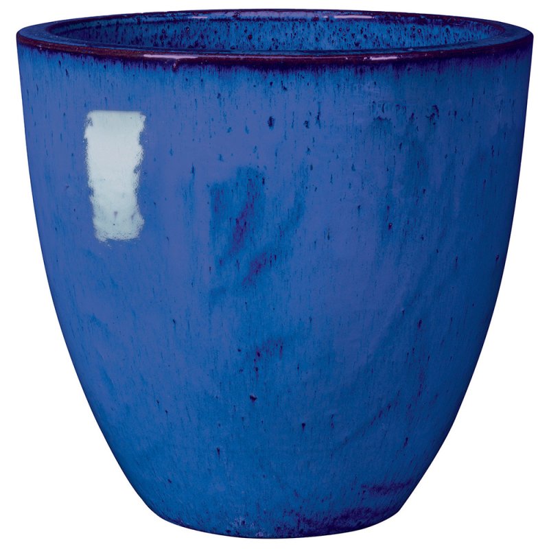 PEP'S Pot - 61102ZCenen - set/3 sizes Glazed pot, frost resistant, Hand finished, with hole