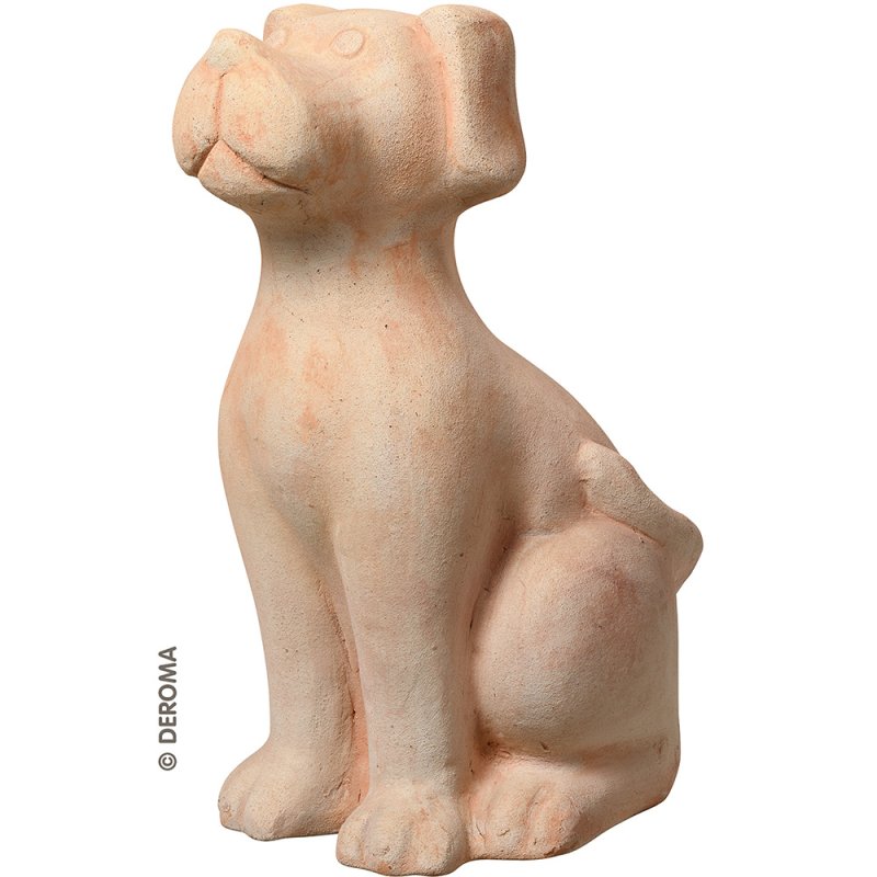 Cane in terracotta hand-made  animals & spheres 11521