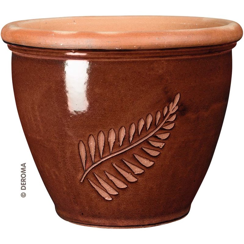 Vaso  in  terracotta smaltata  filico 11537