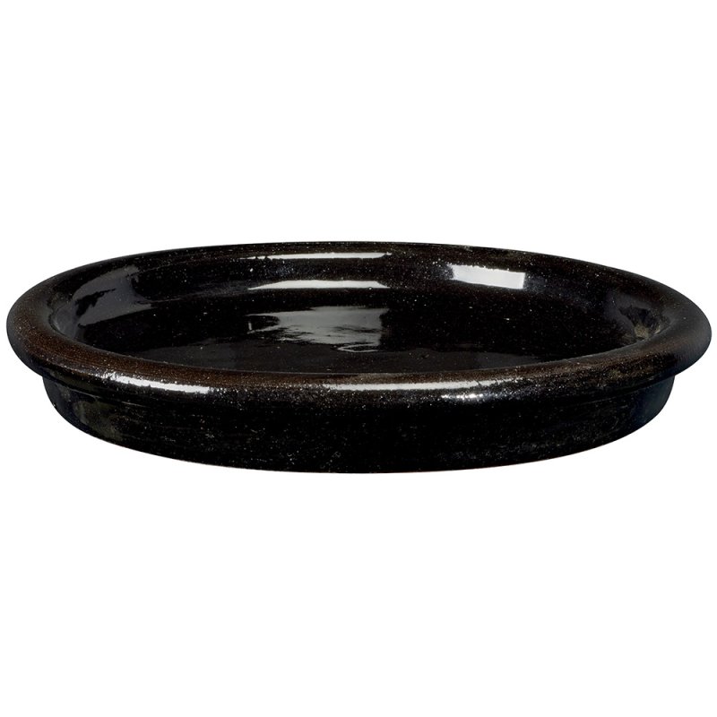 TREE OF LIFE Saucer - 12545enen - set/4 sizes Glazed saucer, frost resistant, Hand finished, without hole