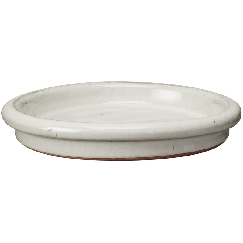 RIGA Saucer - 12554enen - set/4 sizes Glazed saucer, frost resistant, Hand finished,without hole