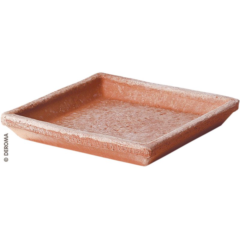 GALESTRO square saucer terracotta