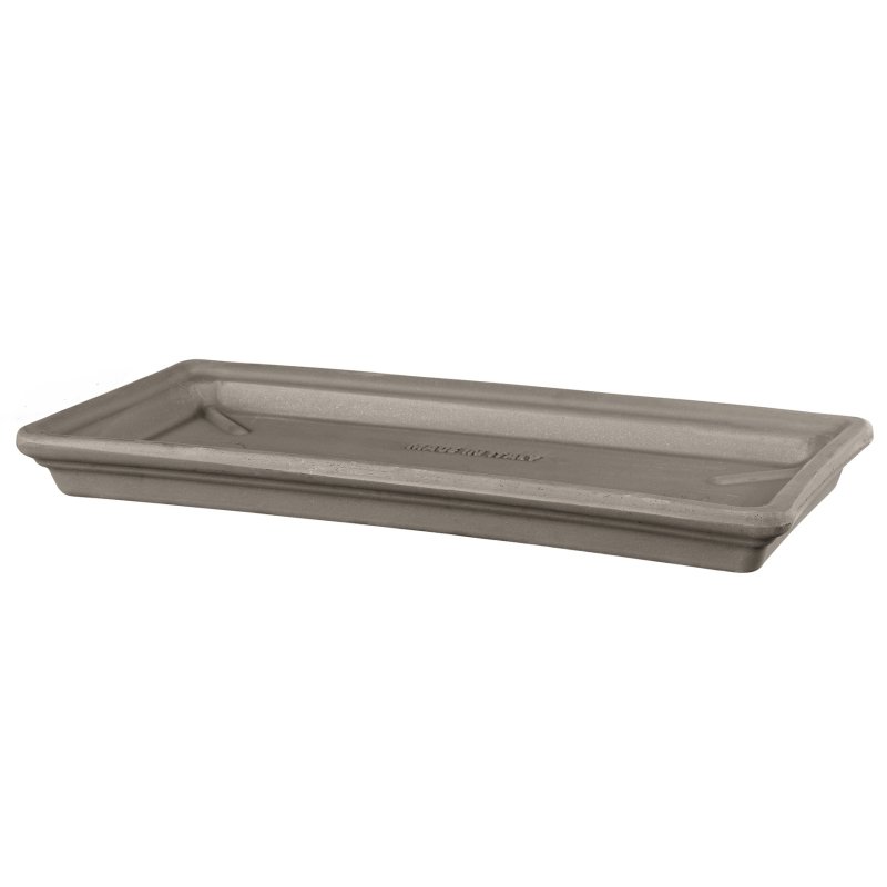 rectangular pot SAUCER graphite